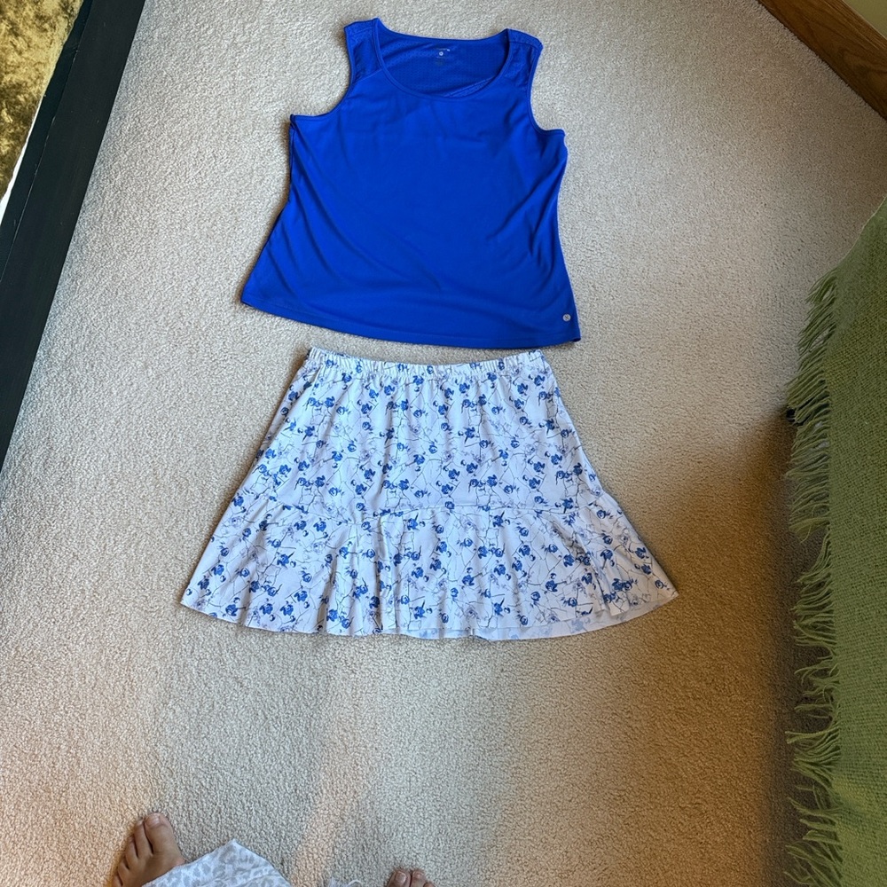 LAYER 8 blue/purple Freeway tank top - size M - Picture 7 of 7